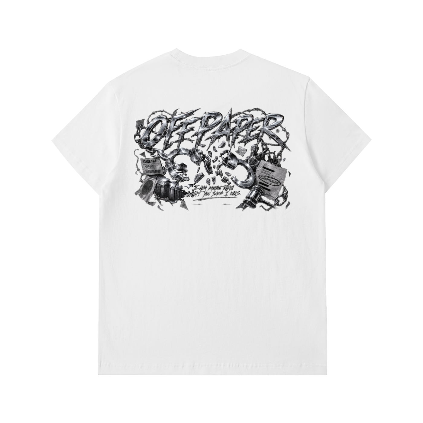 OFF PAPER CASE CLOSED TEE