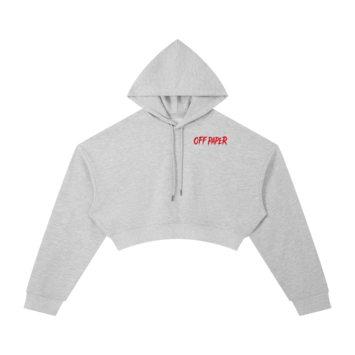 OFF PAPER 4 DA LADIES CROP HOODIE.