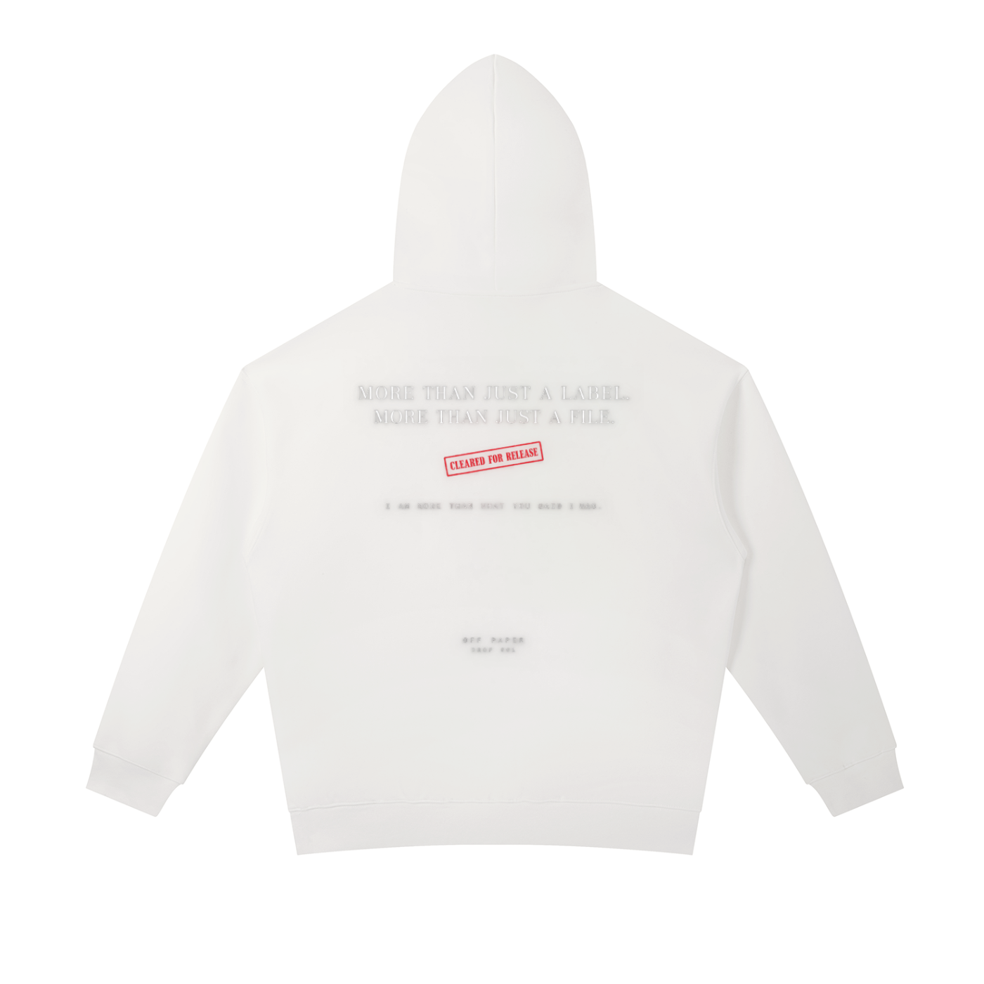 OFF PAPER ESSENTIAL HOODIE