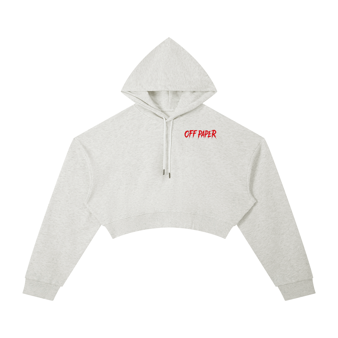 OFF PAPER 4 DA LADIES CROP HOODIE.