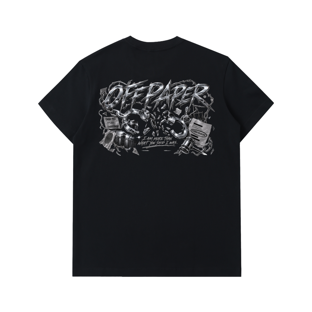 OFF PAPER CASE CLOSED TEE